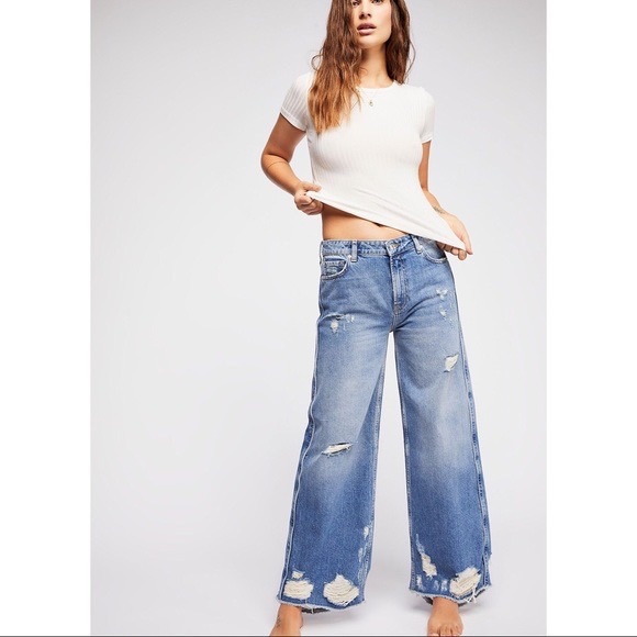 Free People Denim - Free People Piper Wide Leg Jeans